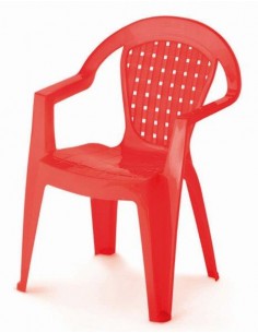 POLTRONA MONOBLOCCO BABY ROSSA