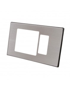 PLACCA A 2 FORI IN ALLUMINIO