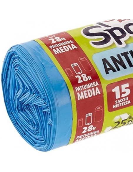 SACCHETTI SPAZZATURA ANTIFORO 28LT 52X54 CM BREZZA ALPINA