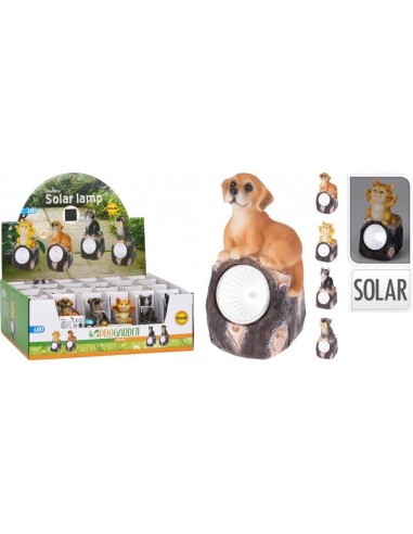 LAMPADA SOLARE LED CON ANIMALI ASSORTITA LAMPADA SOLARE LED CON ANIMALI ASSORTITA