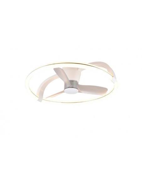STOCKHOLM VENTILATORE + PLAFONIERA 6 VELOCITÀ CCT Ø74 CM BIANCO