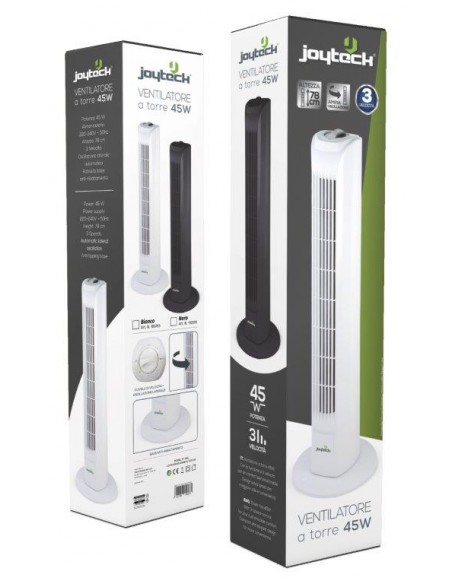 VENTILATORE A TORRE 3 VELOCITÀ 45W