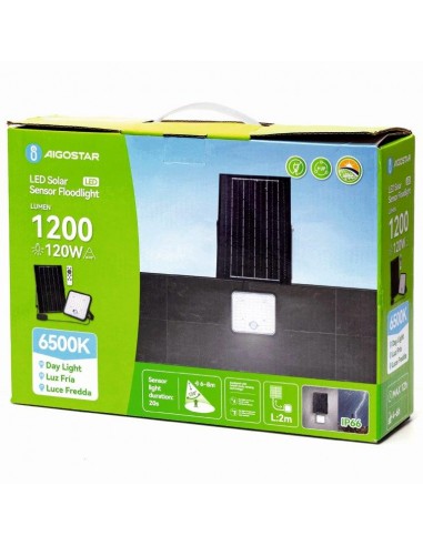 FARO LED SOLARE 120W CON PIR 6500K FARO LED SOLARE 120W CON PIR 6500K