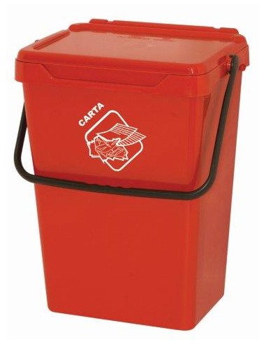 SECCHIO CON COPERCHIO ROSSO LT 35 SECCHIO CON COPERCHIO ROSSO LT 35