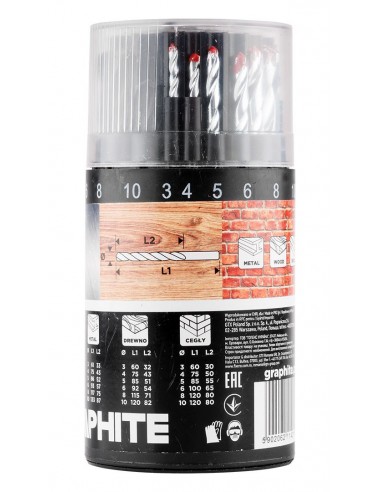 SET DI PUNTE UNIVERSALI GRAPHITE 18... SET DI PUNTE UNIVERSALI GRAPHITE 18...