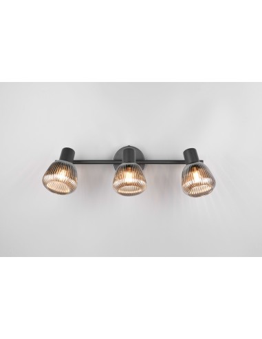 "TARIFA" BARRA 3 LUCI NERO/VETRO... "TARIFA" BARRA 3 LUCI NERO/VETRO...