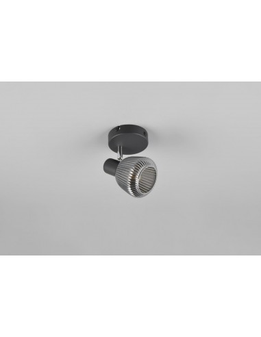 "TARIFA" SPOT ORIENTABILE NERO VETRO... "TARIFA" SPOT ORIENTABILE NERO VETRO...
