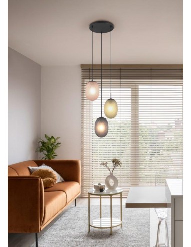 "FACETTE" SOSPENSIONE 3 LUCI... "FACETTE" SOSPENSIONE 3 LUCI...