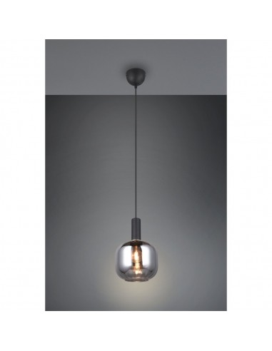 "DIVA" SOSPENSIONE NERO VETRO CROMO D20 "DIVA" SOSPENSIONE NERO VETRO CROMO D20