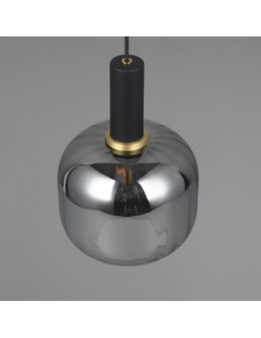 "DIVA" SOSPENSIONE NERO VETRO CROMO D20 "DIVA" SOSPENSIONE NERO VETRO CROMO D20