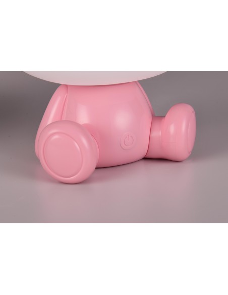 "HOPPER" LAMPADA DA TAVOLO ORSO ROSA H26