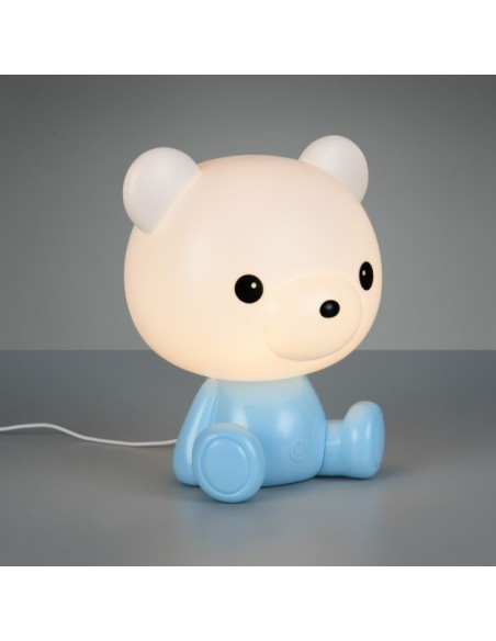 "HOPPER" LAMPADA DA TAVOLO ORSO BLU H26