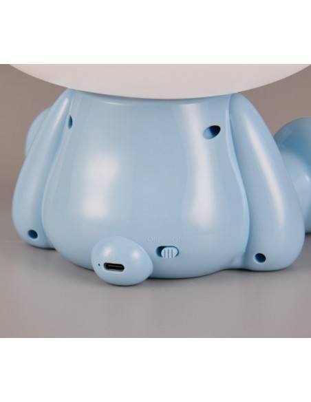 "HOPPER" LAMPADA DA TAVOLO ORSO BLU H26
