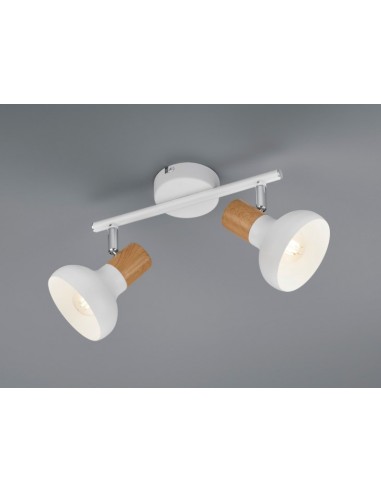 "LATIKA" BARRA 2 LUCI BIANCO/LEGNO L30 "LATIKA" BARRA 2 LUCI BIANCO/LEGNO L30
