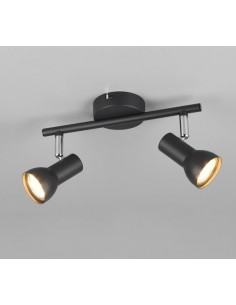 "CANTAR" BARRA 2 LUCI NERO L25