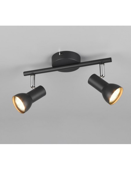 "CANTAR" BARRA 2 LUCI NERO L25