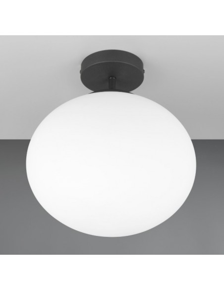 "FOMENTO" PLAFONIERA METALLO NERO D30