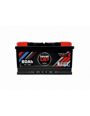 BATTERIA AUTO LEVEL UP 80AH 700A DX BATTERIA AUTO LEVEL UP 80AH 700A DX
