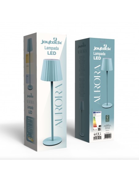 LAMPADA A LED AURORA H 38 CM. AZZURRA