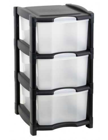 CASSETTIERA 3 CASSETTI CM31X40XH60 NERA CASSETTIERA 3 CASSETTI CM31X40XH60 NERA