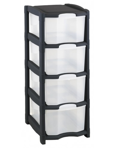 CASSETTIERA 4 CASSETTI CM31X40XH77 NERO CASSETTIERA 4 CASSETTI CM31X40XH77 NERO