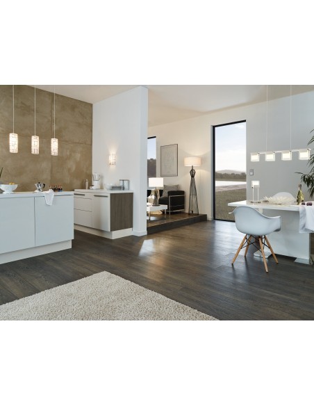 LAMPADA SOSPENSIONE "BAYMAN" E27 3X60W ACCIAIO CROMO