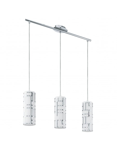 LAMPADA SOSPENSIONE "BAYMAN" E27 3X60W ACCIAIO CROMO