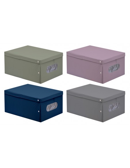 SCATOLA PVC PORTA BIANCHERIA 50 x 38 x 24 cm