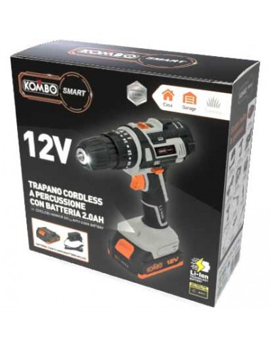 TRAPANO A PERCUSSIONE KOMBO SMART 12V TRAPANO A PERCUSSIONE KOMBO SMART 12V