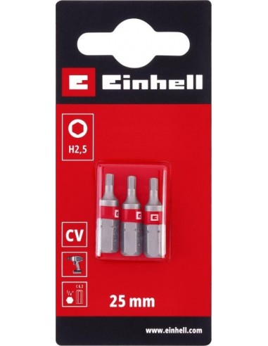 3 BIT STANDARD 25MM ESAGONALI 2,5MM 3 BIT STANDARD 25MM ESAGONALI 2,5MM