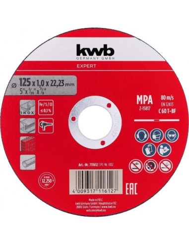 DISCO DA TAGLIO MULTIMATERIALE 125X1,0MM DISCO DA TAGLIO MULTIMATERIALE 125X1,0MM