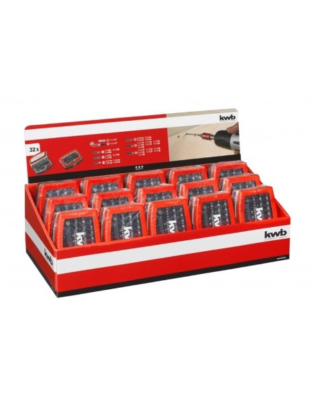 SET INSERTI BIT ASSORTITI CON ADATTATORE 32 PZ