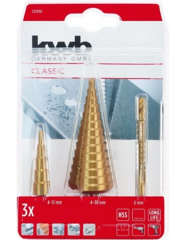 SET 3 PZ FRESE A GRADINO (Ø 4-12 /... SET 3 PZ FRESE A GRADINO (Ø 4-12 /...