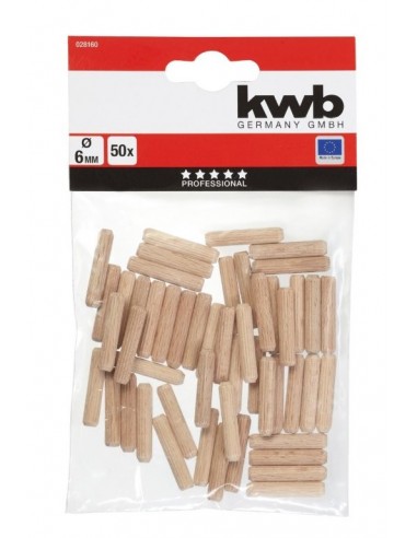 SPINE IN LEGNO DIAM. 6 x 30 MM - 50 PZ SPINE IN LEGNO DIAM. 6 x 30 MM - 50 PZ