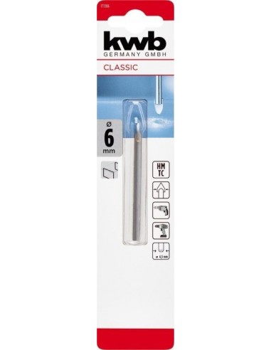 PUNTA PER VETRO CILINDRICA Ø 6,0MM PUNTA PER VETRO CILINDRICA Ø 6,0MM