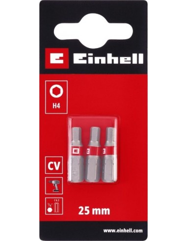 3 BIT STANDARD 25MM ESAGONALI 4MM 3 BIT STANDARD 25MM ESAGONALI 4MM