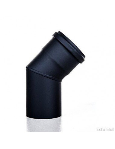 CURVA PER STUFA A PELLET A 45° D80 CURVA PER STUFA A PELLET A 45° D80