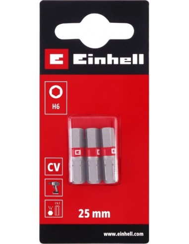 3 BIT STANDARD 25MM ESAGONALI 6MM 3 BIT STANDARD 25MM ESAGONALI 6MM