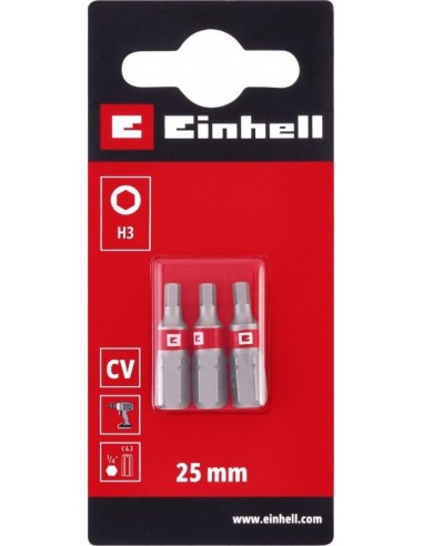 3 BIT STANDARD 25MM ESAGONALI 3MM 3 BIT STANDARD 25MM ESAGONALI 3MM