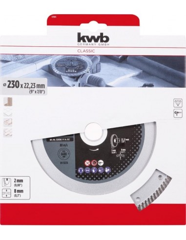 DISCO DIAMANTATO TAGLIO FINE 230X2,0MM DISCO DIAMANTATO TAGLIO FINE 230X2,0MM