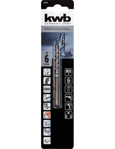 PUNTA FERRO HSS-G CO 5% Ø 6.0 MM... PUNTA FERRO HSS-G CO 5% Ø 6.0 MM...