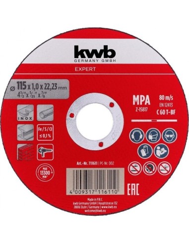 DISCO DA TAGLIO MULTIMATERIALE 115X1,0MM DISCO DA TAGLIO MULTIMATERIALE 115X1,0MM