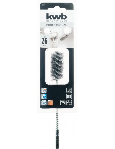 SPAZZOLE ELICOIDALI PER TUBO DIAM. 26 MM SPAZZOLE ELICOIDALI PER TUBO DIAM. 26 MM