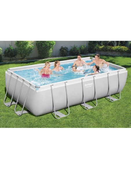 PISCINA STEEL FRAME 404X201X100 CON POMPA