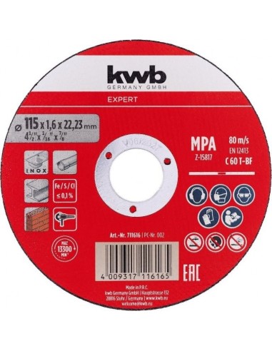 DISCO DA TAGLIO MULTIMATERIALE 115X1,6MM DISCO DA TAGLIO MULTIMATERIALE 115X1,6MM