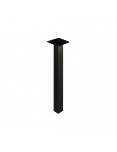 PIEDE QUADRO NERO 25x25 H100