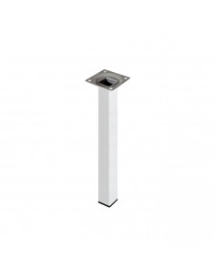 PIEDE QUADRO BIANCO 25X25 H100