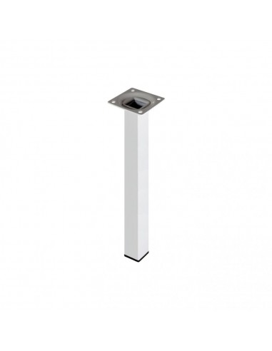 PIEDE QUADRO BIANCO 25X25 H100