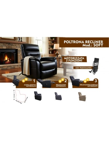 POLTRONA RECLINER MOTORIZZATA SOFT...