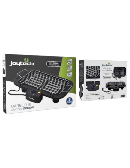 BARBECUE ELETTRICA CON TERMOSTATO  2000W JOYTECK